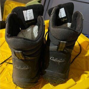 Cabela's Dark Gray and Black Men's Boots